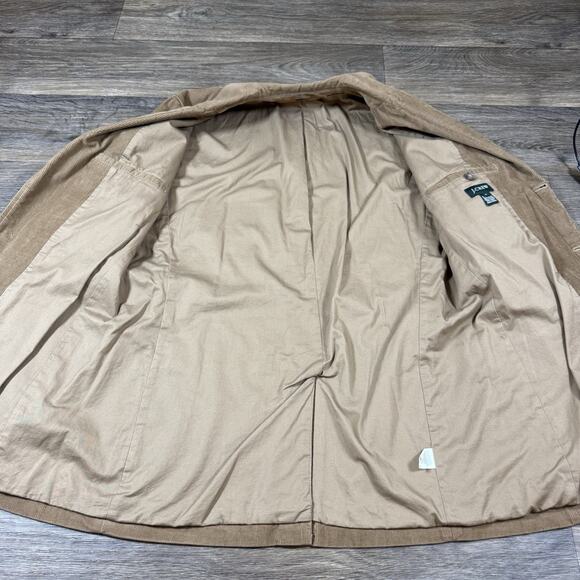 J.Crew Blazer Mens Medium Brown Corduroy Sport Coat 3 Button Notch Lapel - Picture 9 of 15